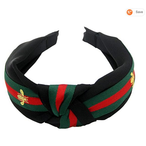 Wide Headbands Cross Knotted Hairbands with bees - Picture 2 of 2